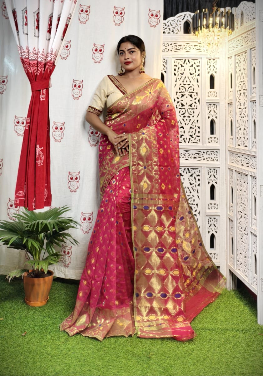 Zari Handloom Dhakai Jamdani