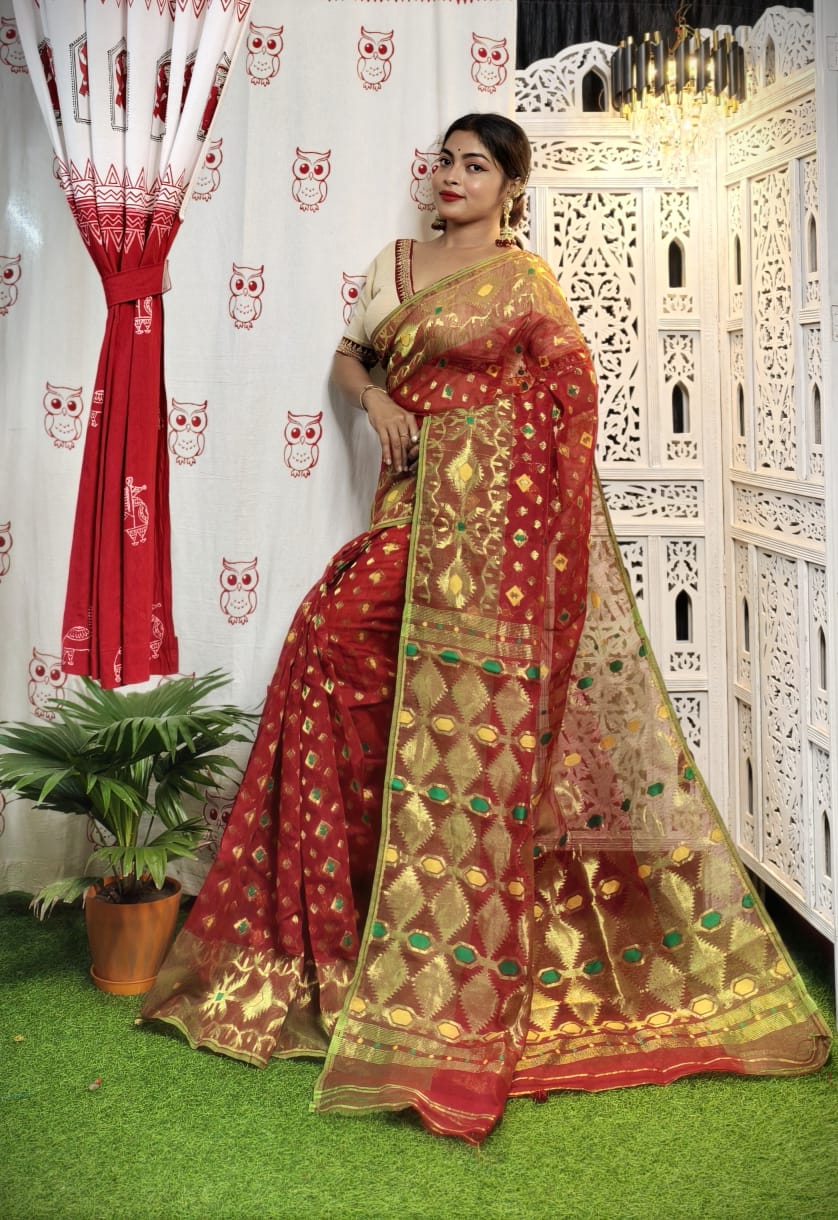 Zari Handloom Dhakai Jamdani