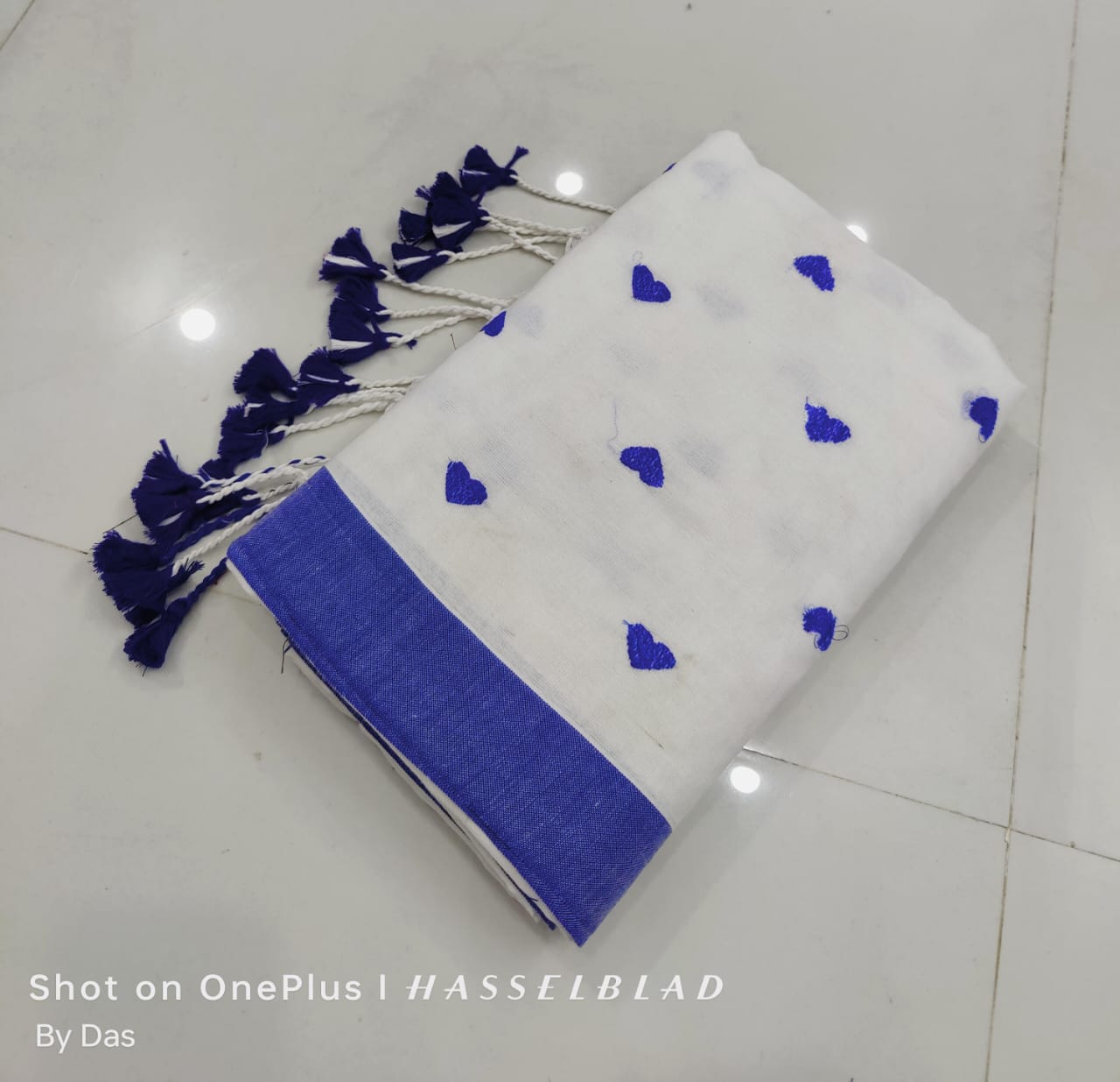 Love embroidery Soft Cotton Handloom Saree
