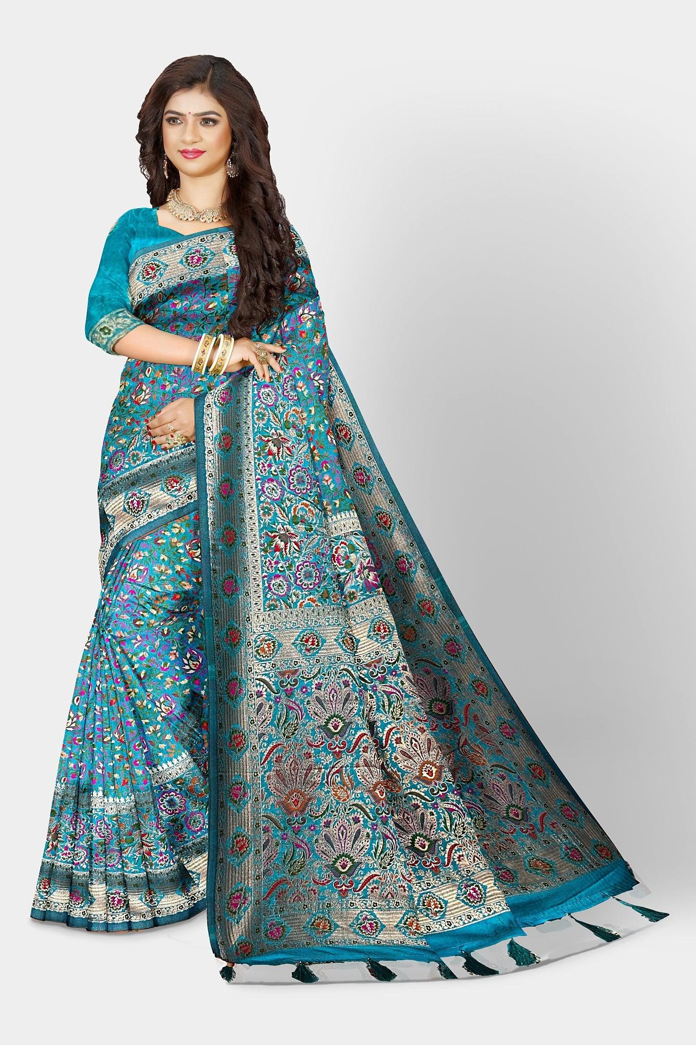 Exotic Banarasi Silk Saree with Heavy Weaving