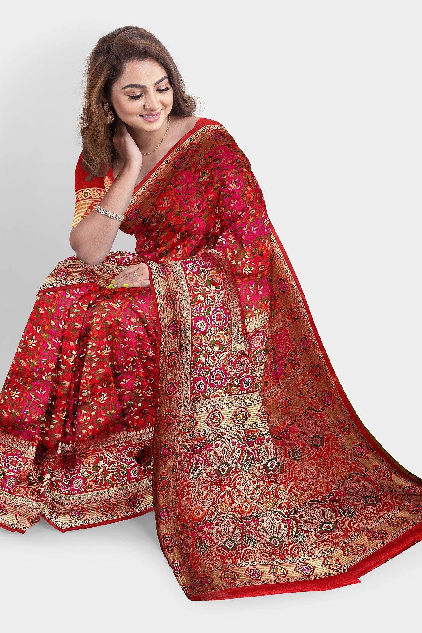 Exotic Banarasi Silk Saree with Heavy Weaving