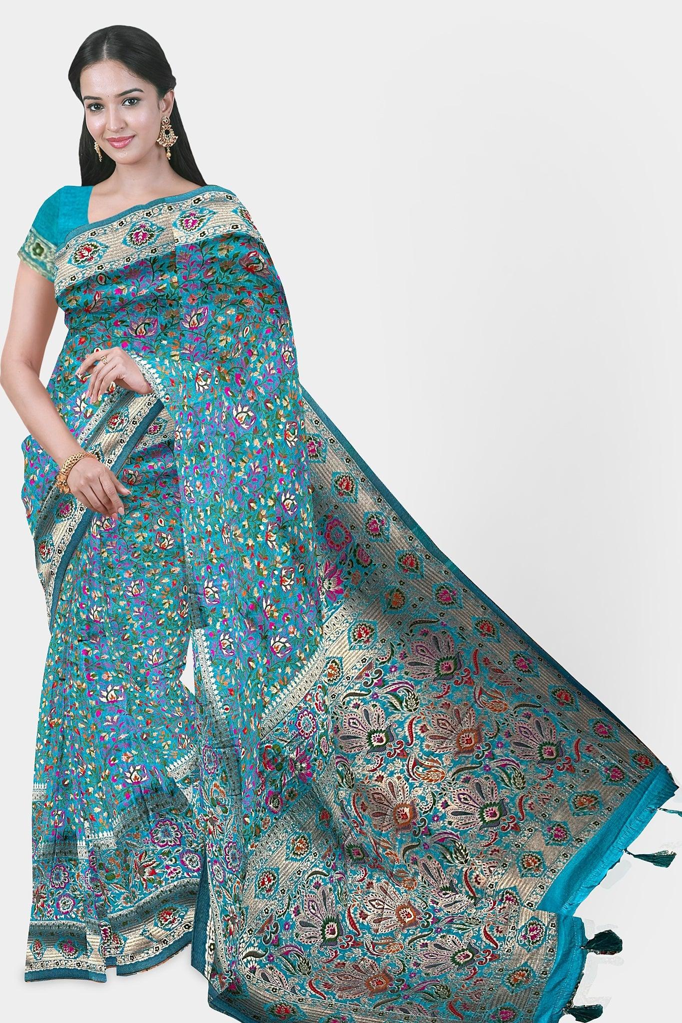 Exotic Banarasi Silk Saree with Heavy Weaving