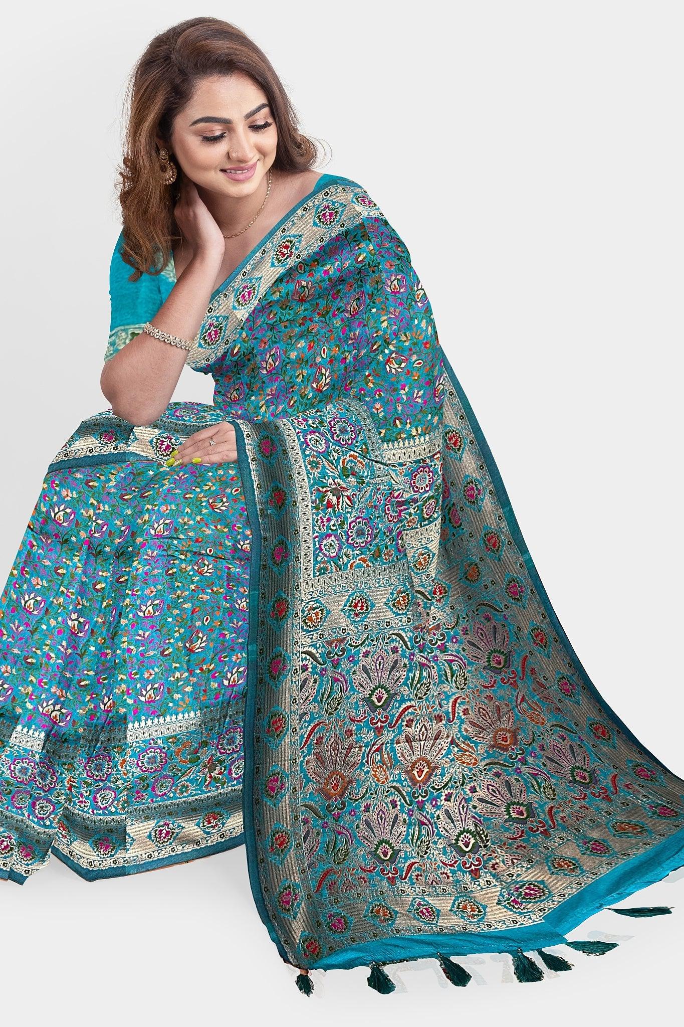 Exotic Banarasi Silk Saree with Heavy Weaving