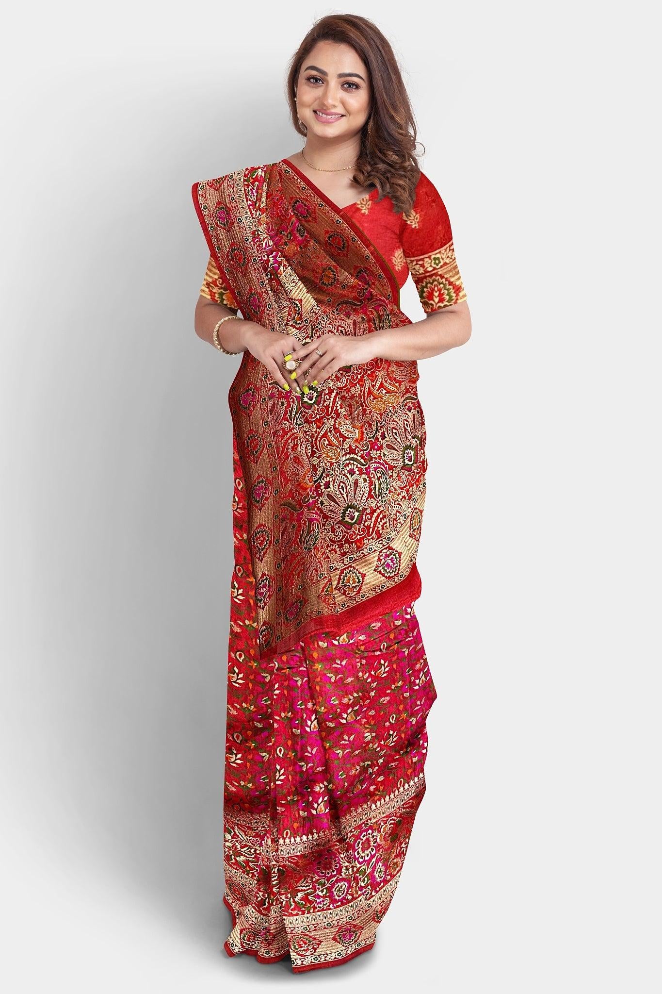 Exotic Banarasi Silk Saree with Heavy Weaving