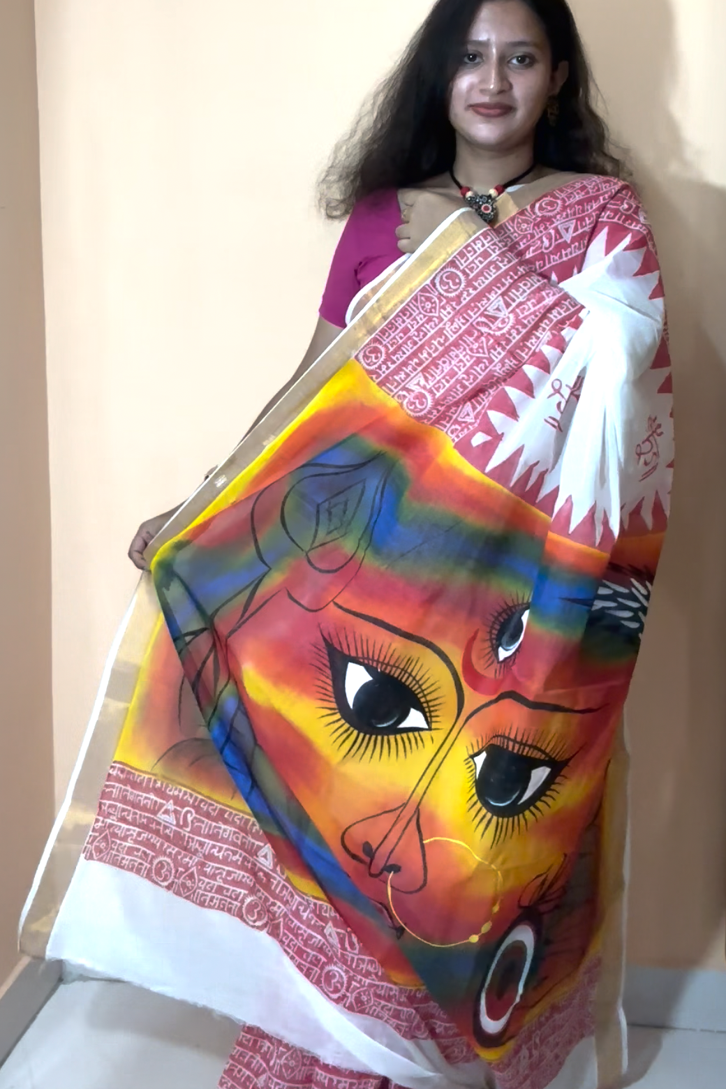 Kerala Cotton Hand Paint Sarees