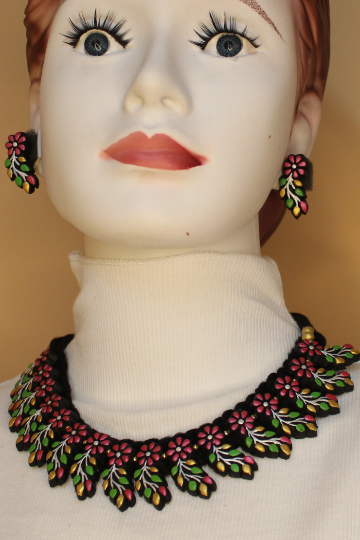 Festive Gold-Tone Terracotta Jewellery Set 1 - festive styling - Bong Trendz