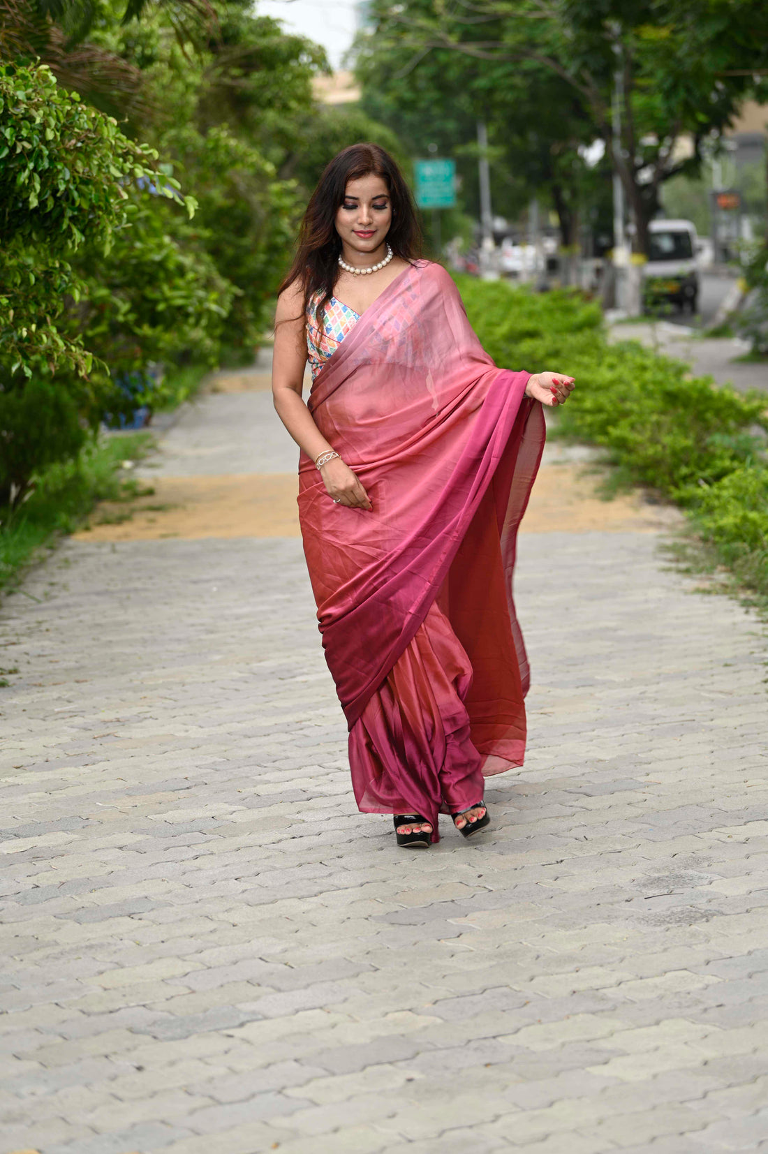 Styling a Saree for a Picnic Day Out