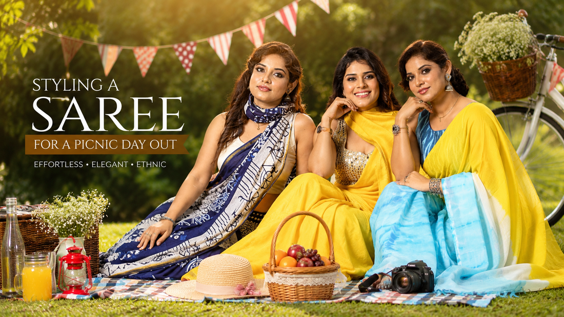 Styling a Saree for a Picnic Day Out