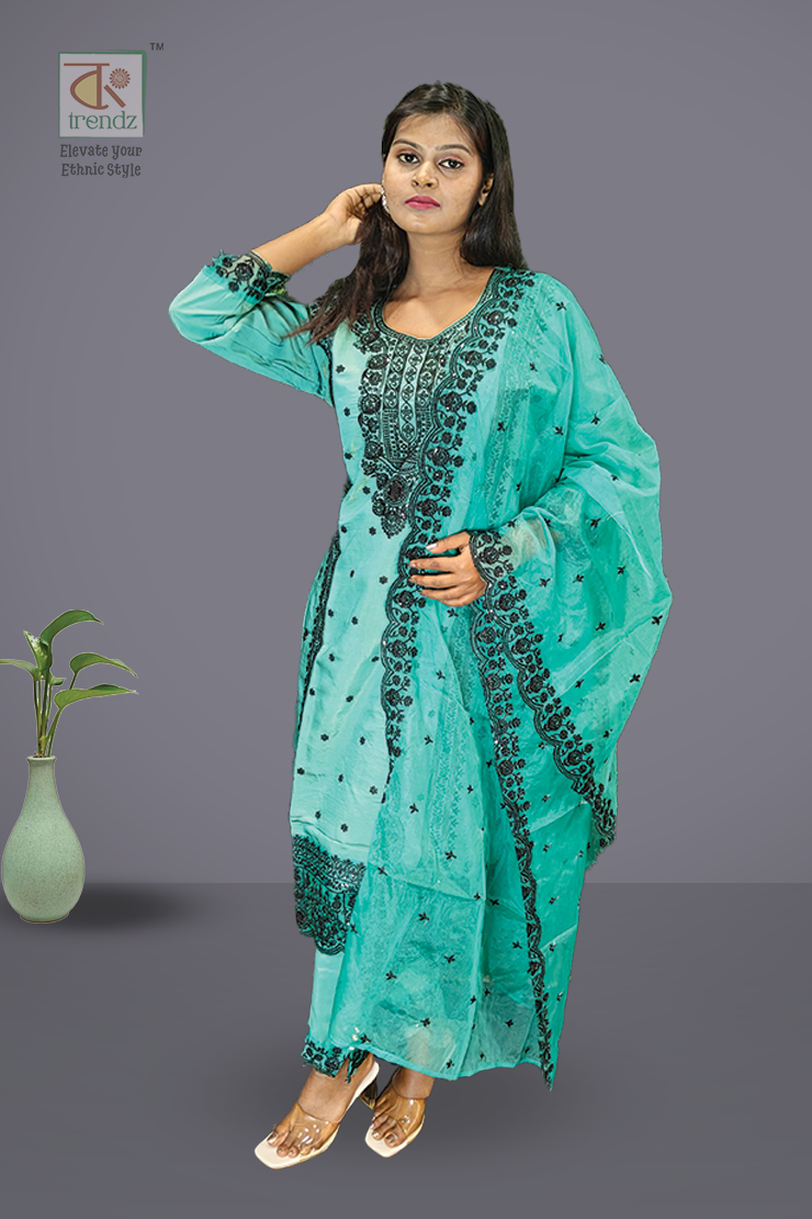 Ramadan Tissue 3 Pcs Salwar Suit