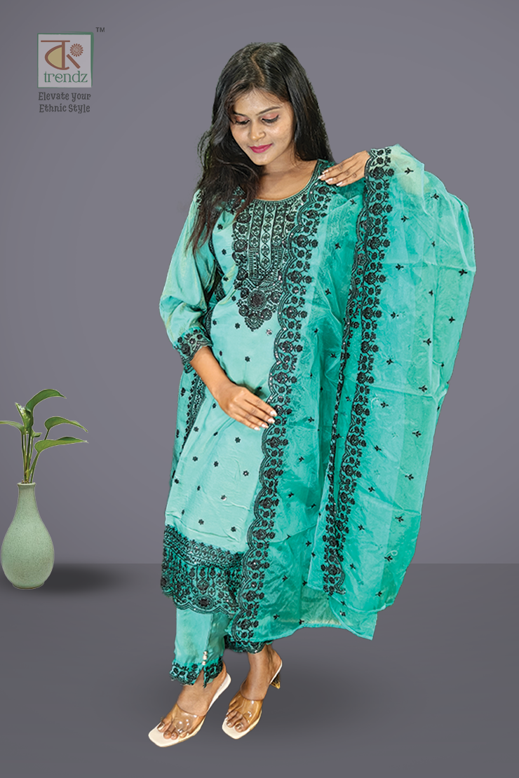 Ramadan Tissue 3 Pcs Salwar Suit