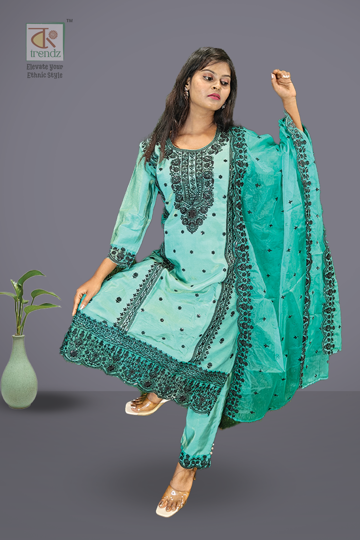 Ramadan Tissue 3 Pcs Salwar Suit