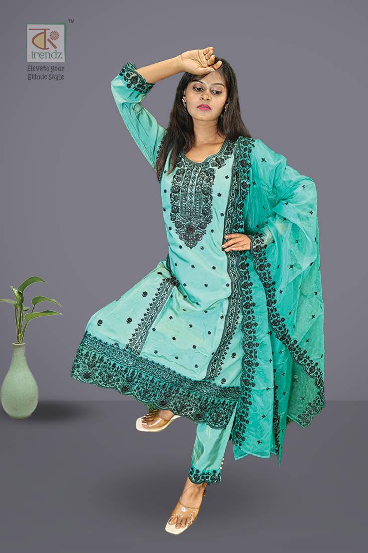 Ramadan Tissue 3 Pcs Salwar Suit