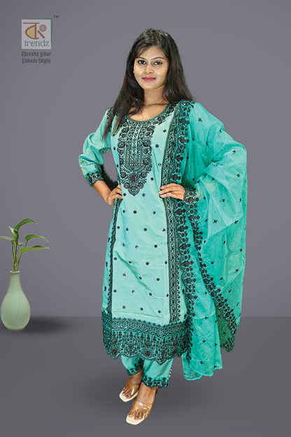 Ramadan Tissue 3 Pcs Salwar Suit