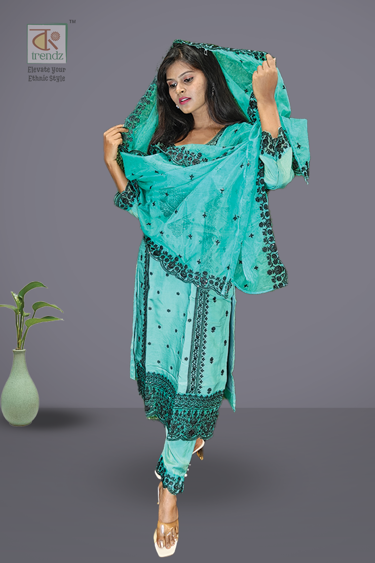 Ramadan Tissue 3 Pcs Salwar Suit