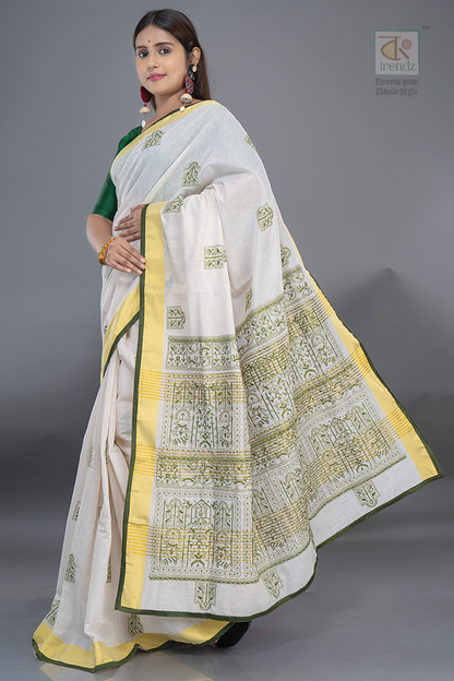 Cotton Handloom Boutique Style Saree