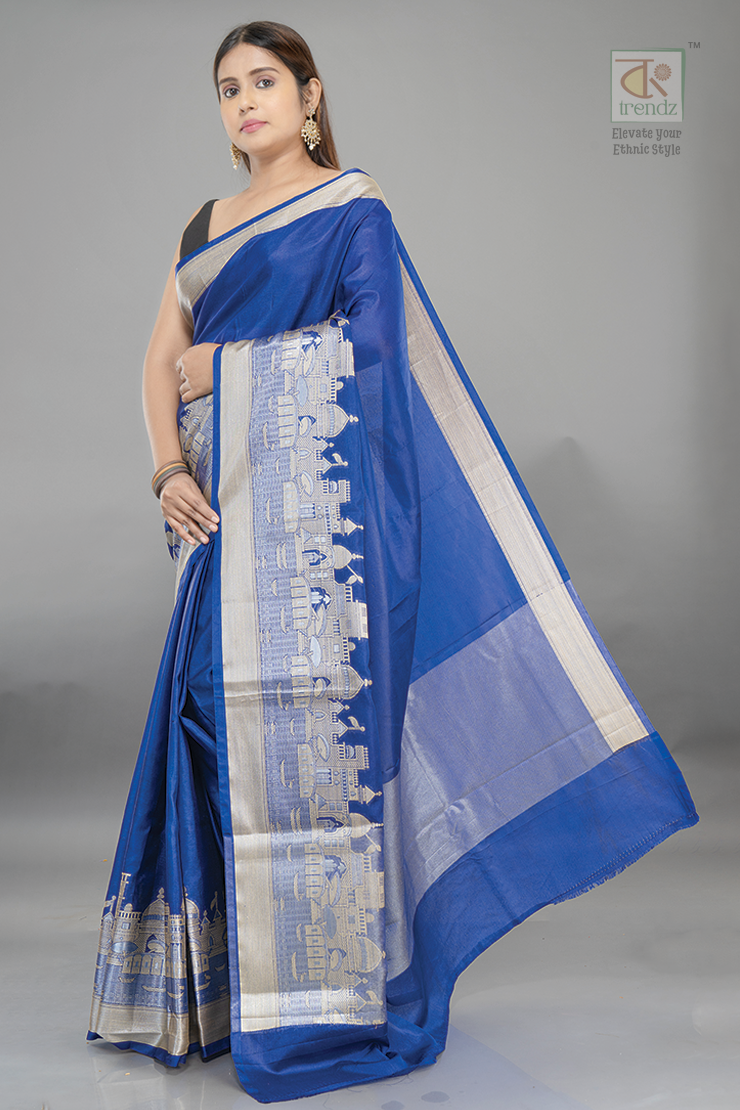 Handwoven Banarasi Ghat Warm Silk Saree