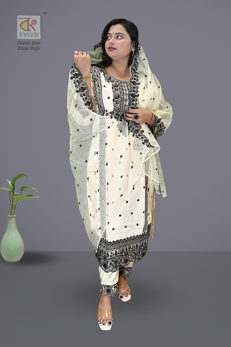 Ramadan Tissue 3 Pcs Salwar Suit