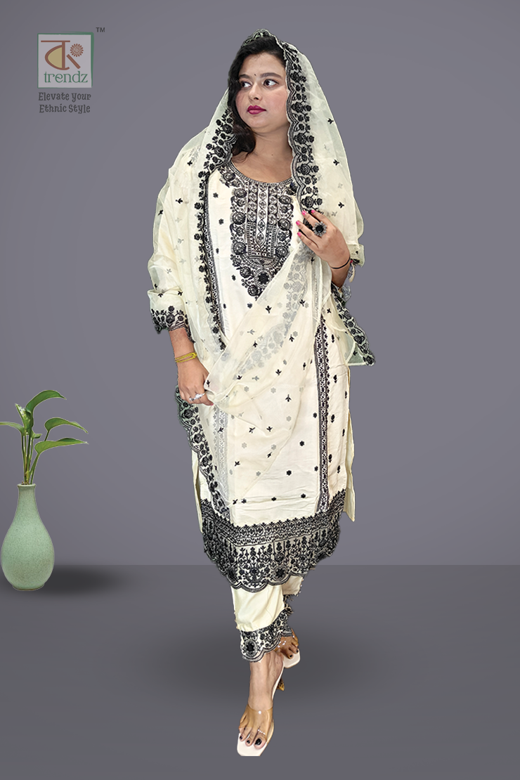 Ramadan Tissue 3 Pcs Salwar Suit