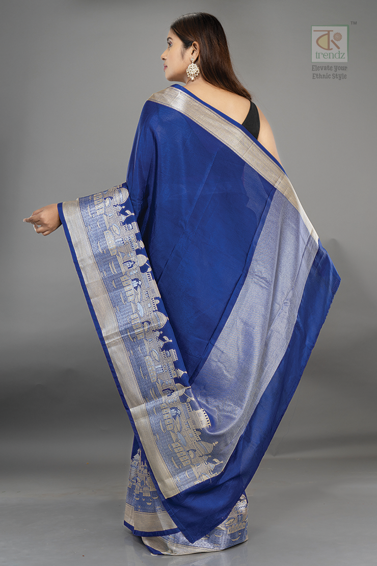 Handwoven Banarasi Ghat Warm Silk Saree