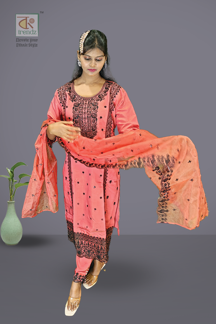 Ramadan Tissue 3 Pcs Salwar Suit