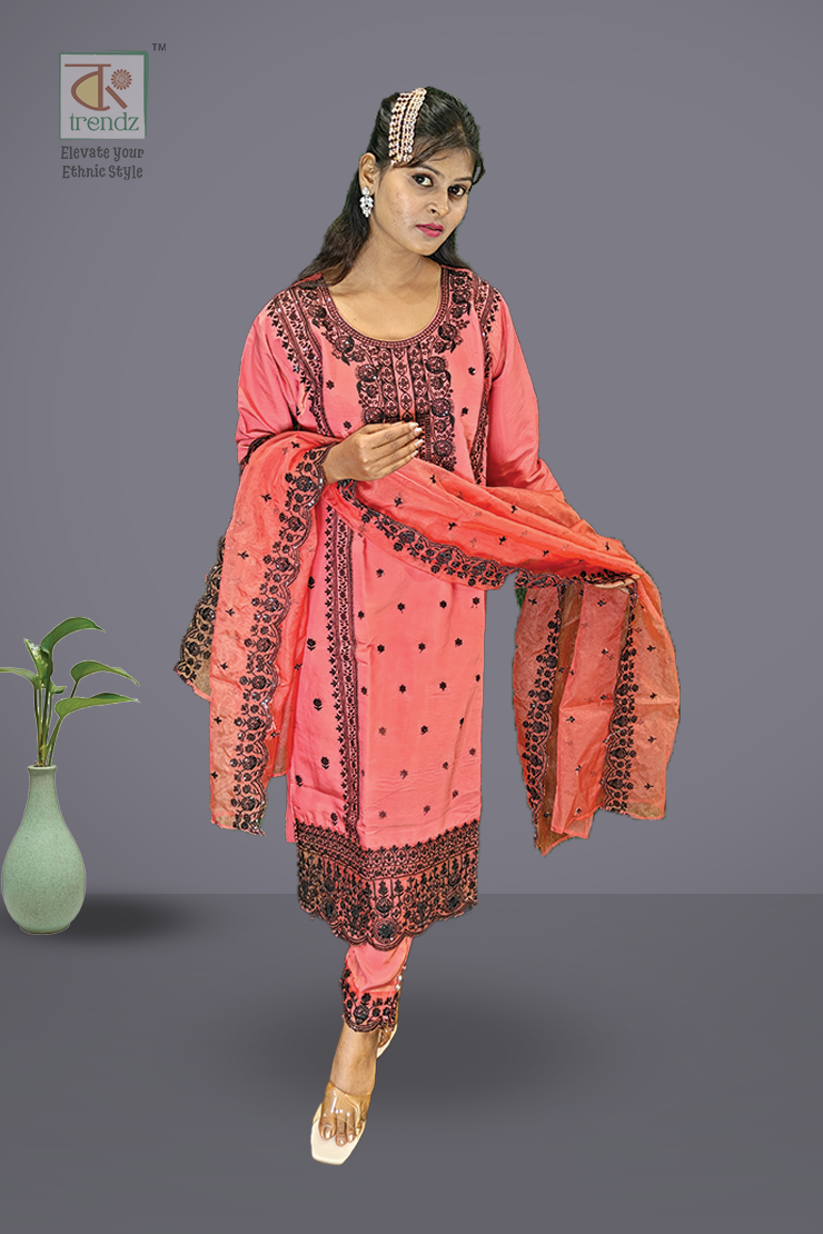 Ramadan Tissue 3 Pcs Salwar Suit