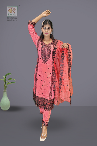 Ramadan Tissue 3 Pcs Salwar Suit