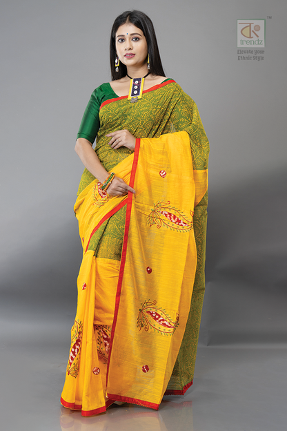 Cotton Handloom Boutique Style Saree