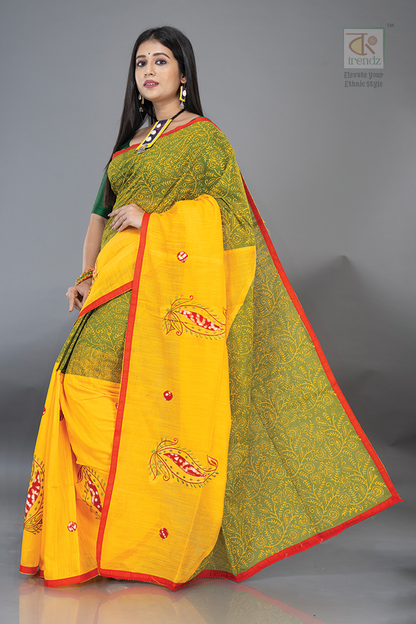 Cotton Handloom Boutique Style Saree