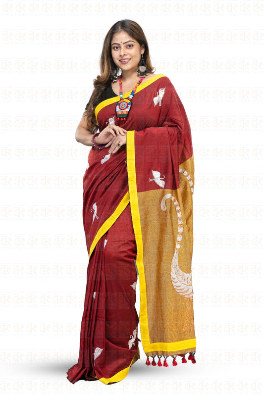 Dual Color Hansa Boutique Saree