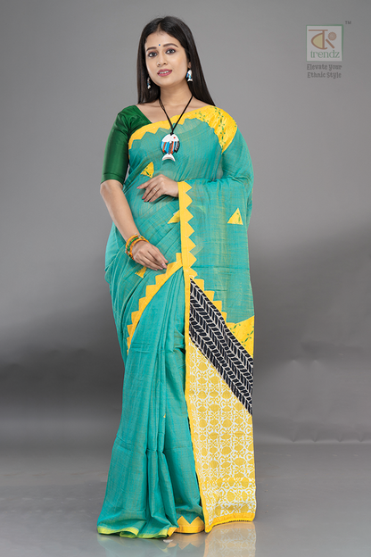 Cotton Handloom Boutique Style Saree