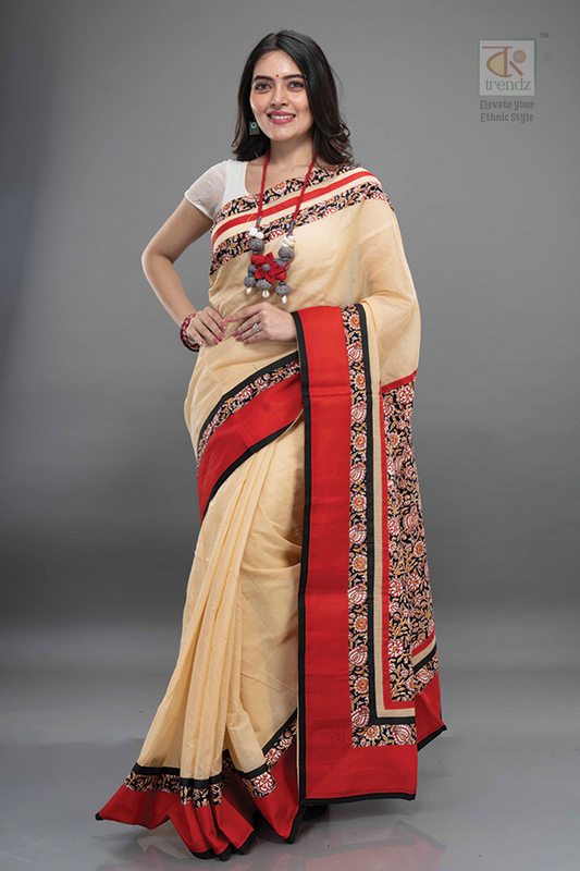 Designer Kalamkari Boutique Printed Saree