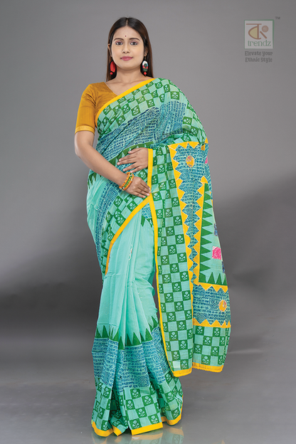 Cotton Handloom Boutique Style Saree