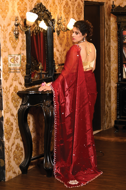 Exclusive Jimmy Choo Silk Saree