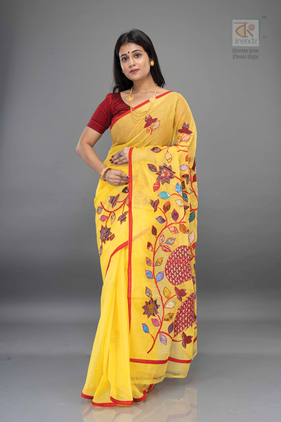 Mayur Applique Kota Boutique Saree | Bong Trendz