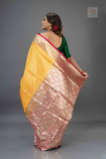 Dual Color Katan Banarasi Saree