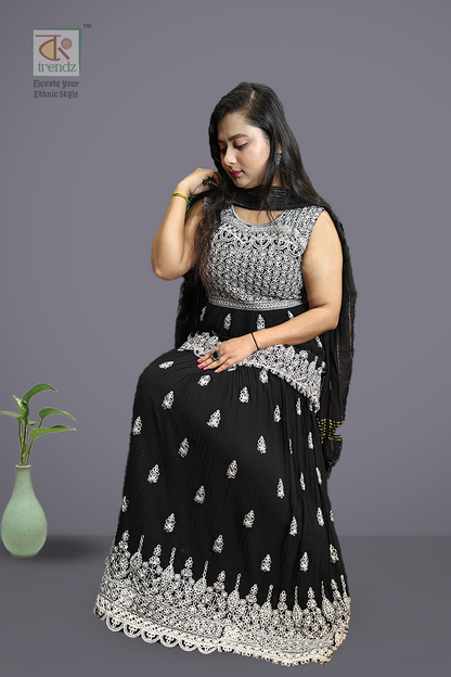 Gown Skirt and Top with Duppatta