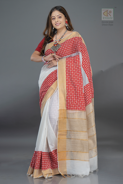 Cotton Handloom Boutique Style Saree