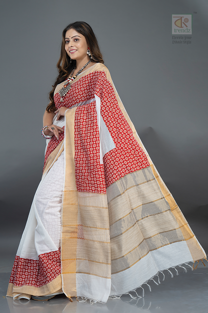 Cotton Handloom Boutique Style Saree