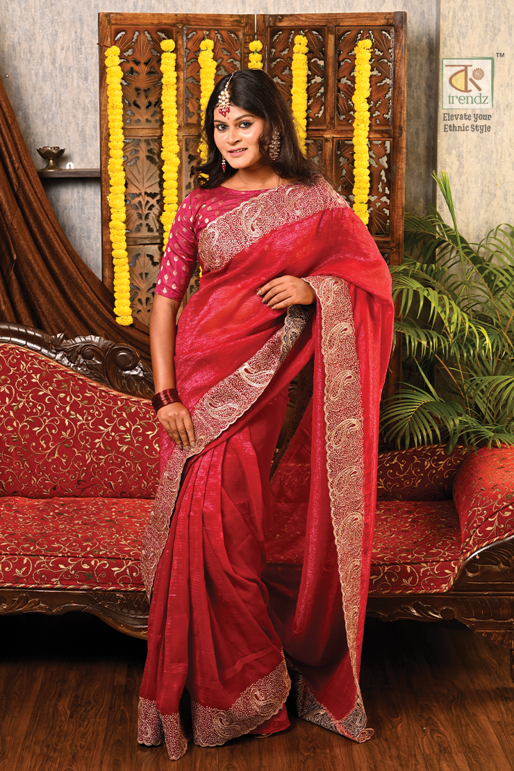 Konkaboti Chiffon Georgette Saree