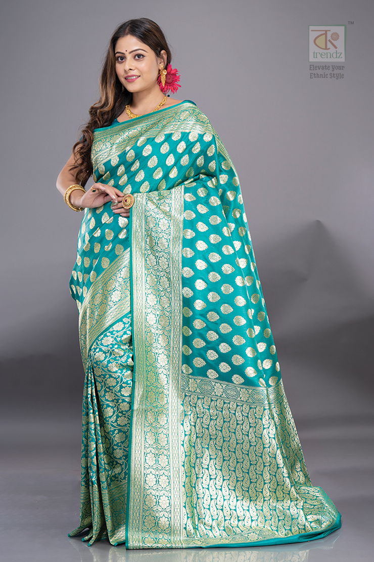 Dual Color Katan Banarasi Saree