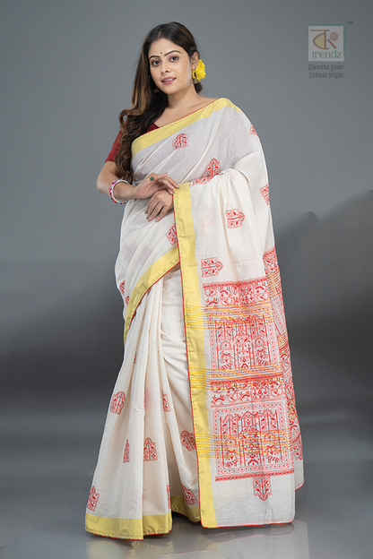 Cotton Handloom Boutique Style Saree