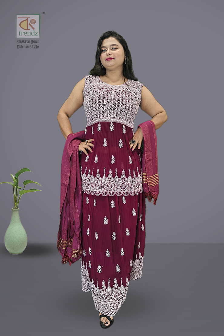 Gown Skirt and Top with Duppatta