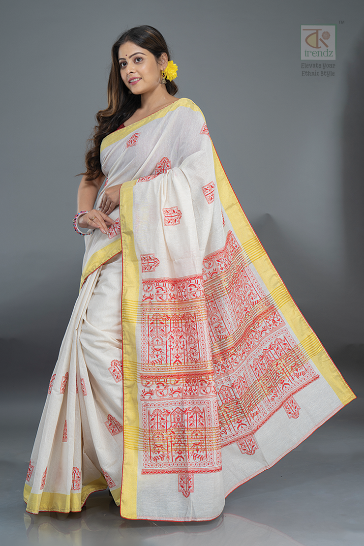 Cotton Handloom Boutique Style Saree