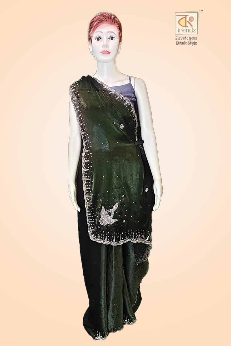 Exclusive Jimmy Choo Silk Saree