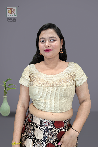 Golden Pushpa Blouse