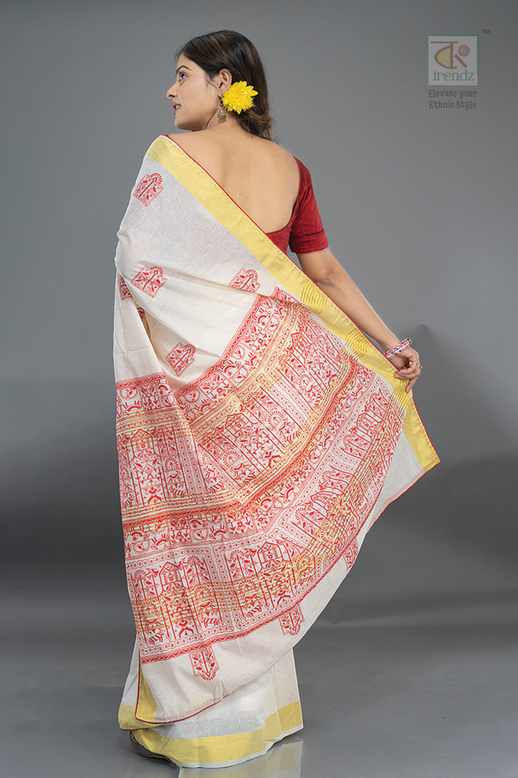 Cotton Handloom Boutique Style Saree