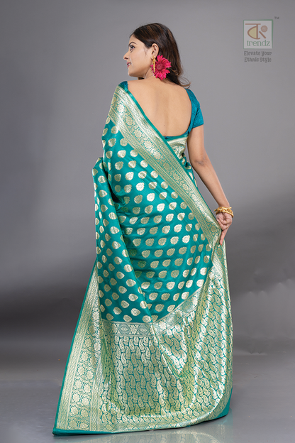 Dual Color Katan Banarasi Saree