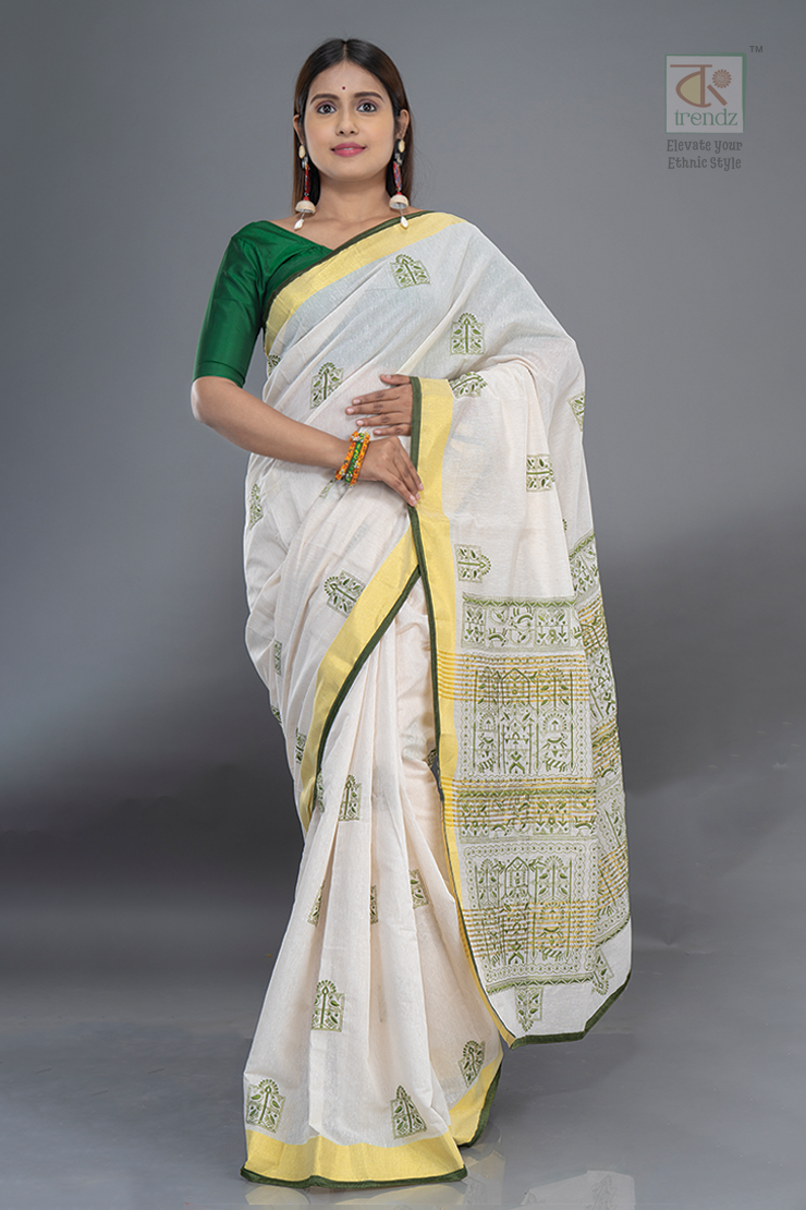 Cotton Handloom Boutique Style Saree