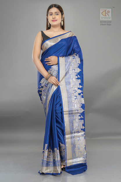 Handwoven Banarasi Ghat Warm Silk Saree