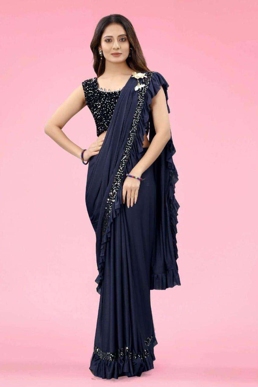 Aagiri Trendy Stitched Saree